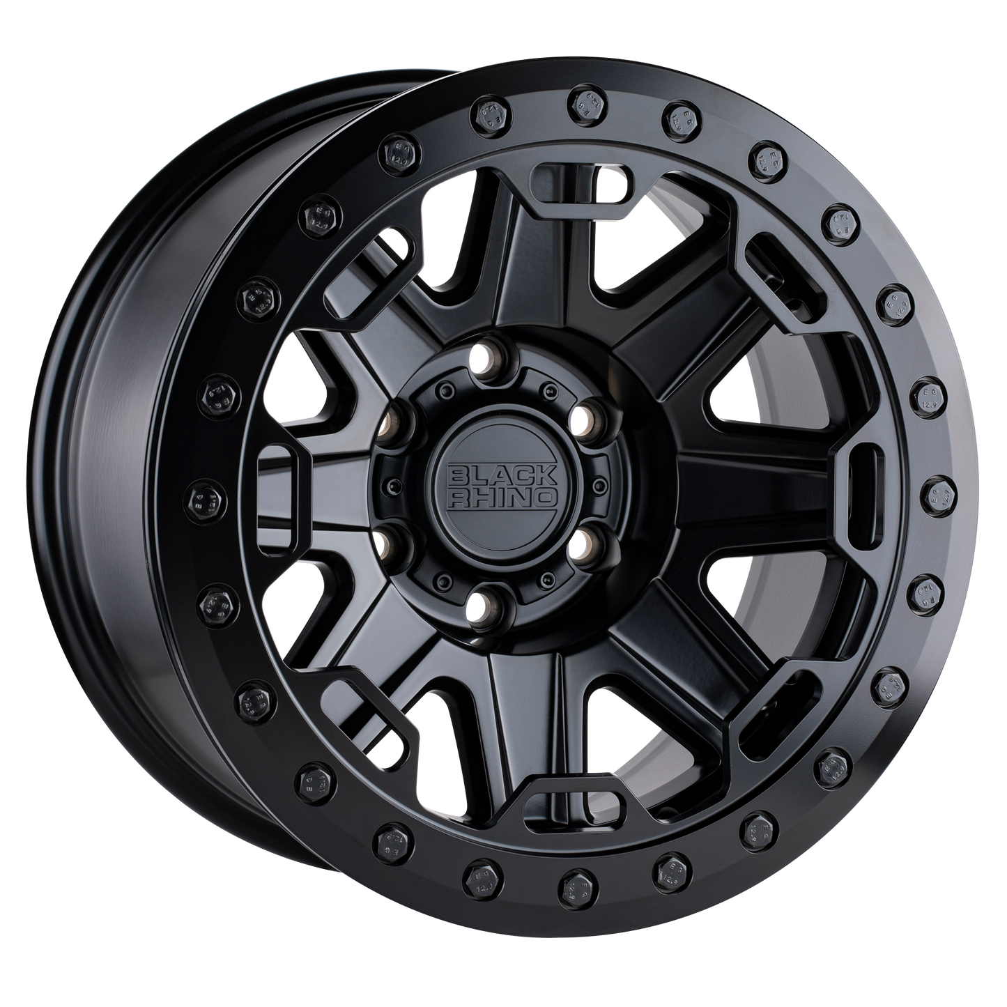 17x8.5 Black Rhino RIFT MATTE BLACK Wheel 6x5.5 (0mm)
