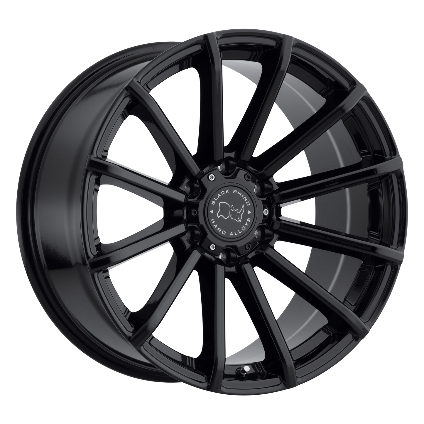 17x9.5 Black Rhino ROTORUA GLOSS BLACK Wheel 6x5.5 (-12mm)