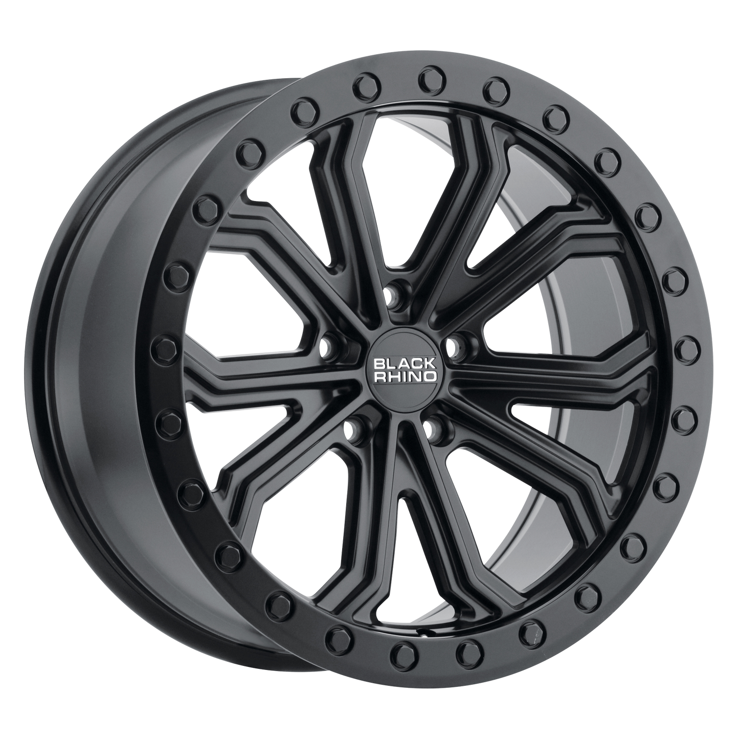18x8 Black Rhino TRABUCO MATTE BLACK Wheel 5x5 (30mm)