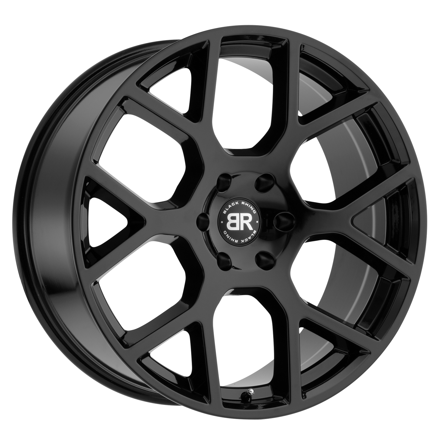 22x9.5 Black Rhino TEMBE GLOSS BLACK Wheel 6x135 (30mm)
