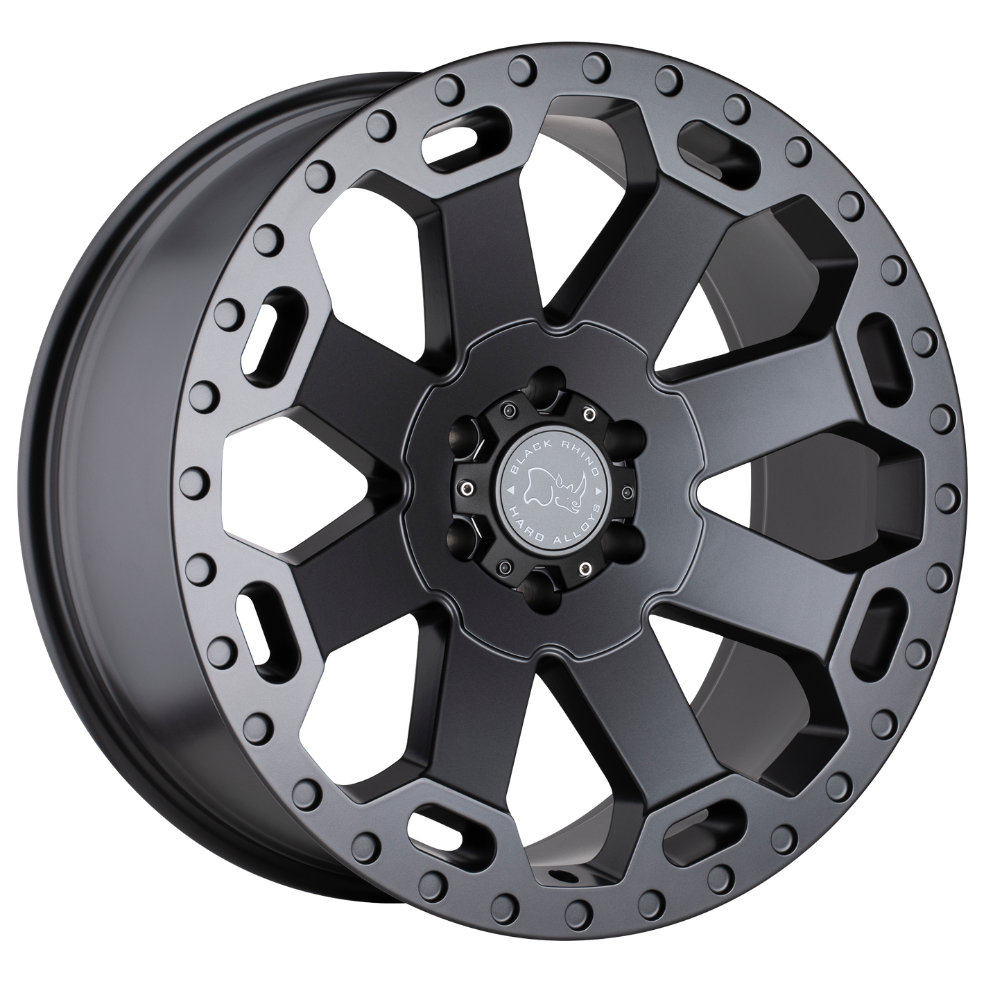 22x10 Black Rhino WARLORD MATTE GUNMETAL Wheel 5x5.5 (-12mm)