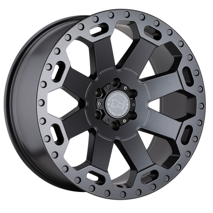 22x10 Black Rhino WARLORD MATTE GUNMETAL Wheel 6x5.5 (-12mm)