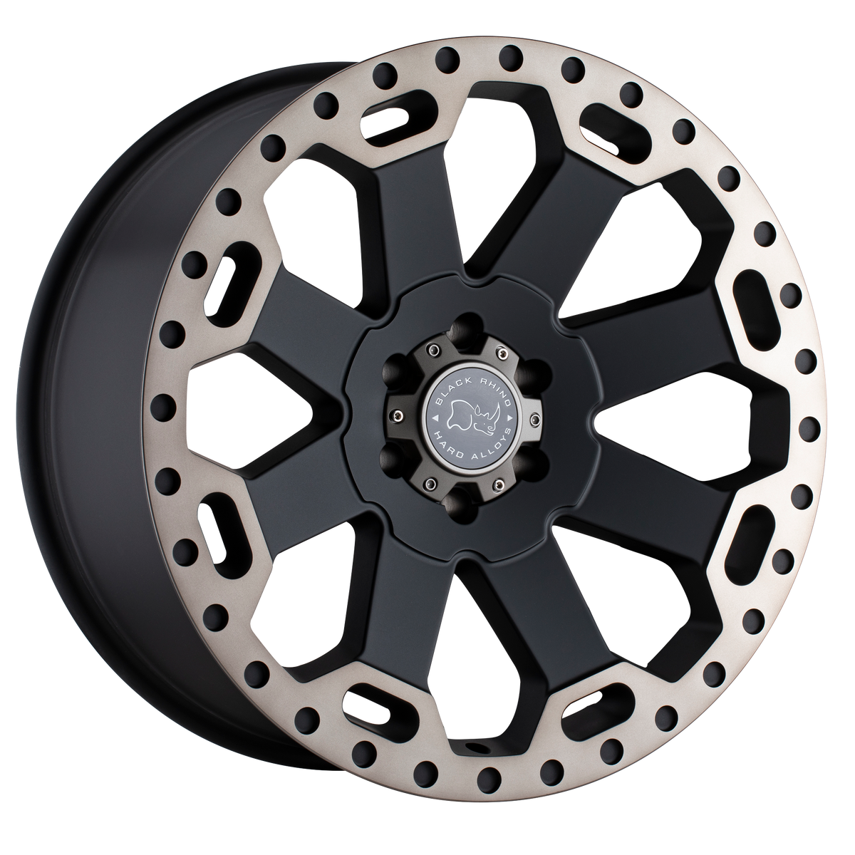 18x9 Black Rhino WARLORD MATTE BLACK W/ MACHINED DARK TINT Wheel 5x150 (12mm)