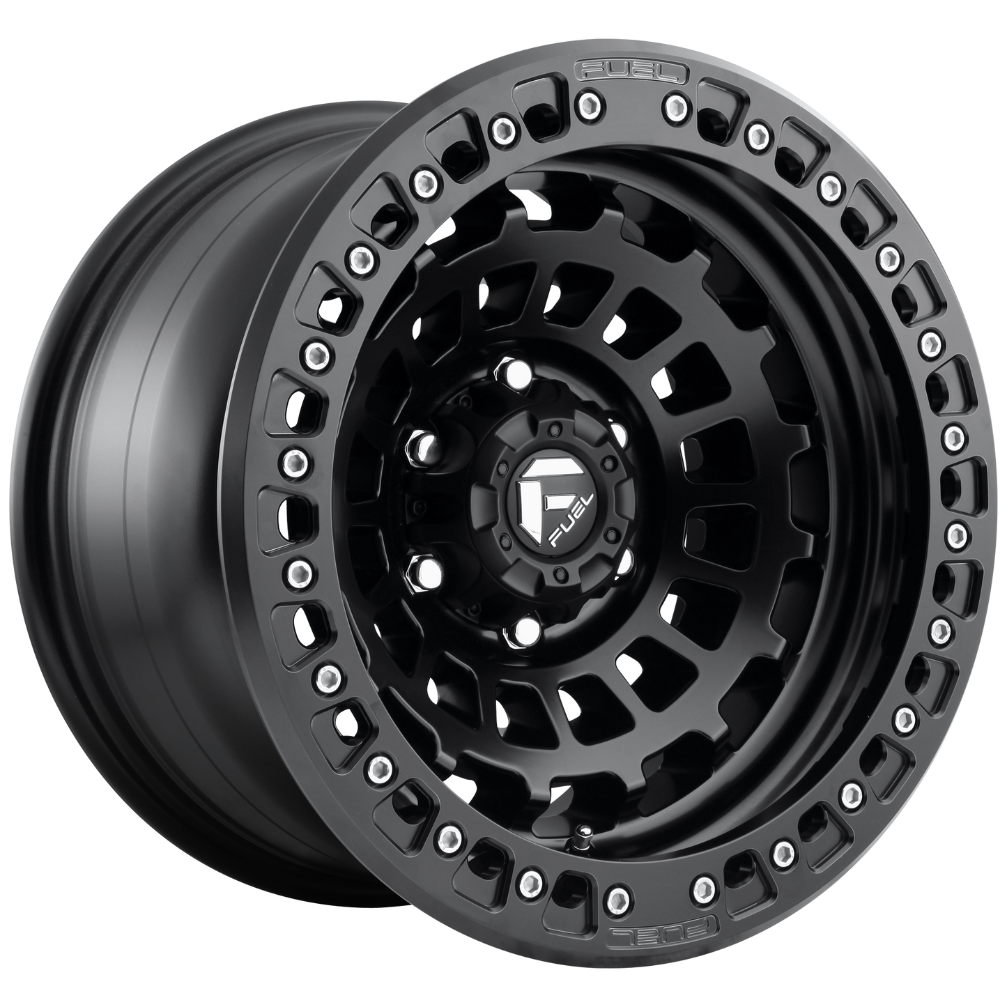 18x8.5 Fuel D101 Zephyr BEADLOCK Matte Black Wheel 5x130 (20mm)