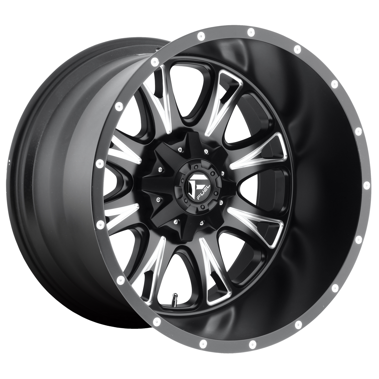 18x9 Fuel D513 Throttle Black & Milled Wheel 8x170 (1mm)