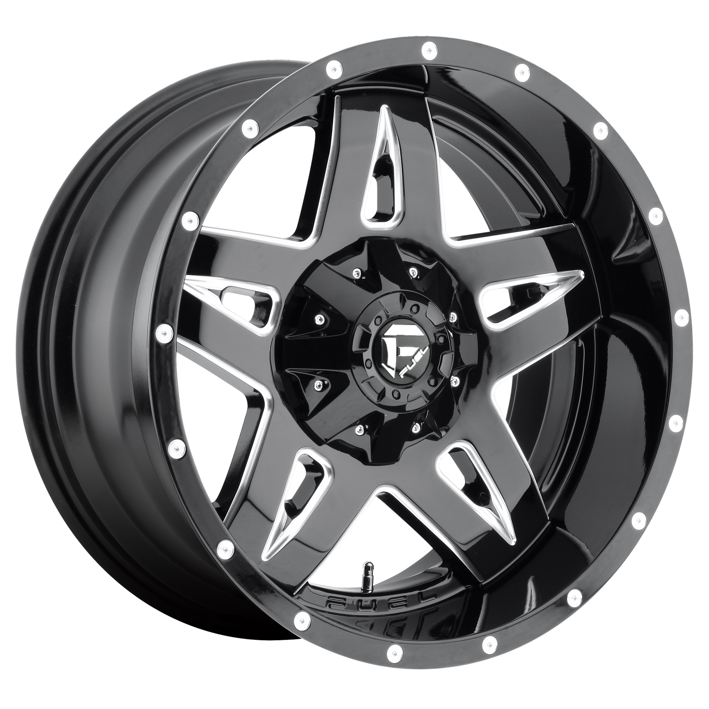 20x9 Fuel D554 Full Blown Black & Milled Wheel 5x5.5/5x150 (20mm)
