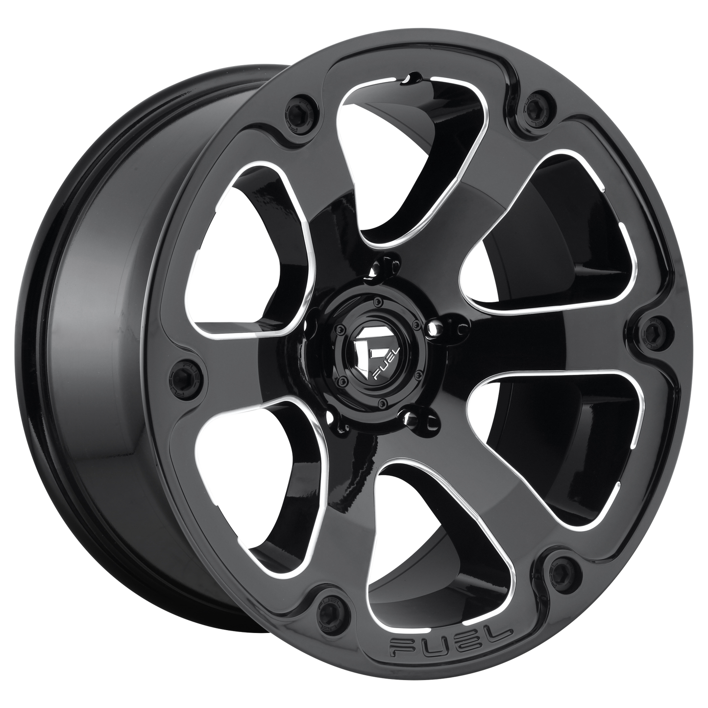 20x12 Fuel D562 Beast Gloss Black & Milled Wheel 6x5.5 (-44mm)