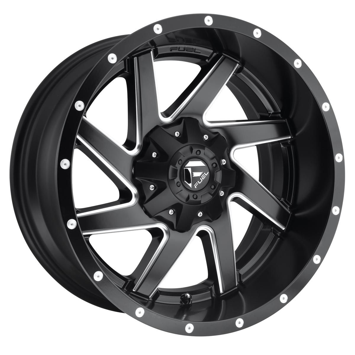 17x9 Fuel D594 Renegade Matte Black & Milled Wheel 5x4.5/5x5 (1mm)