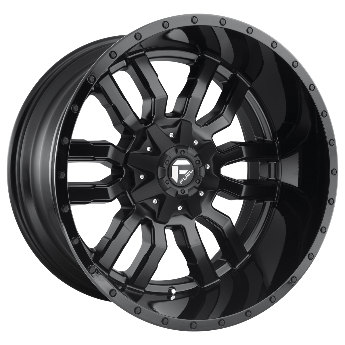 18x9 Fuel D596 Sledge Matte Black Wheel 8x6.5 (1mm)