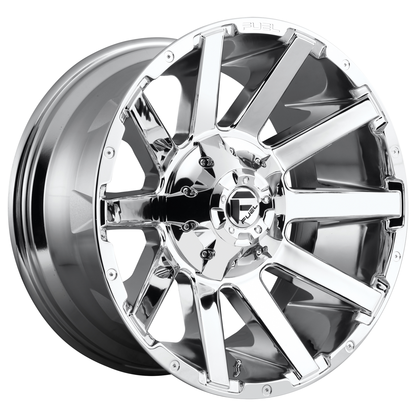 22x12 Fuel D614 CONTRA CHROME PLATED Wheel 8x6.5 (-44mm)
