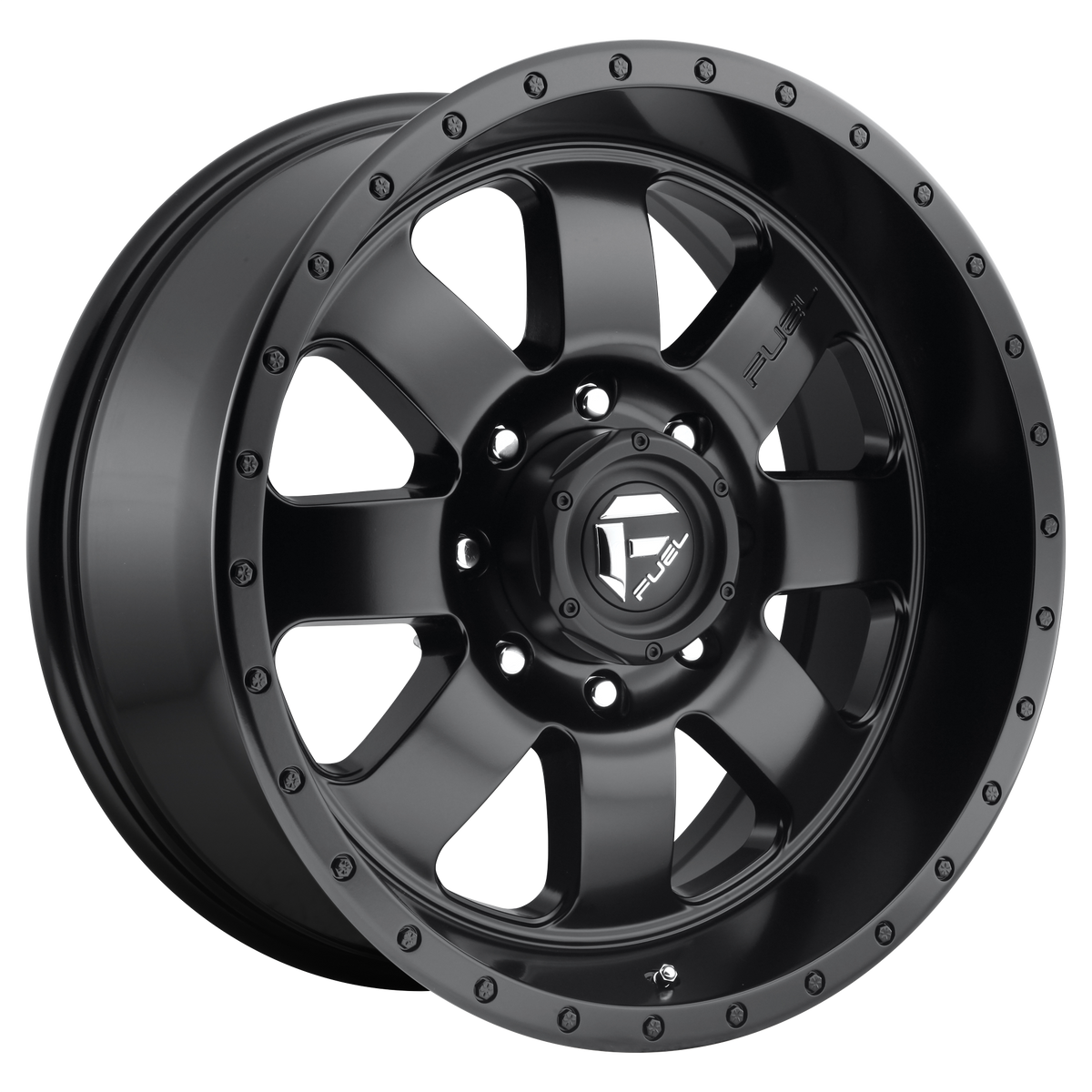 20x9 Fuel D628 BAJA MATTE GUN METAL BLACK LIP Wheel 6x135 (1mm)
