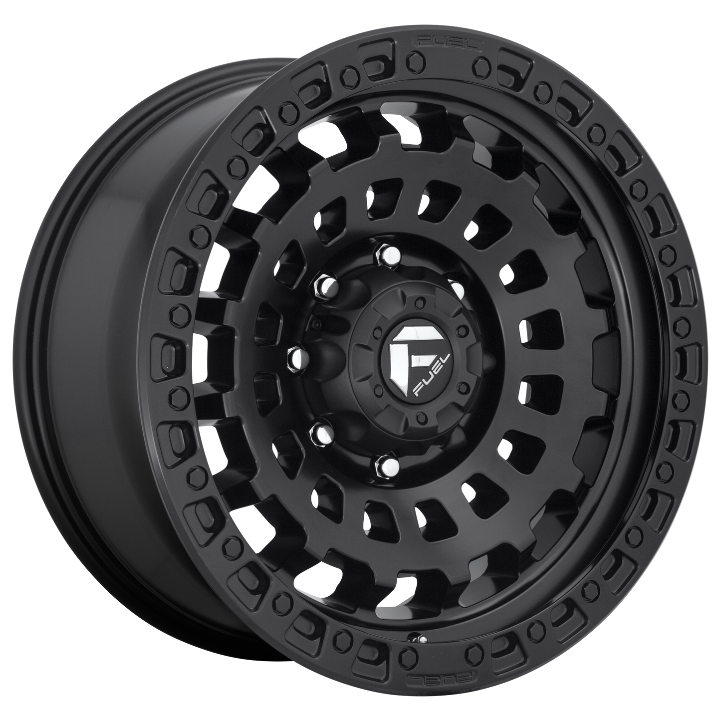 17x8 Fuel D633 ZEPHYR MATTE BLACK Wheel 5x4.5 (38mm)