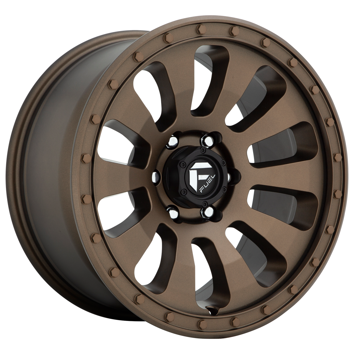 18x9 Fuel D678 TACTIC MATTE BRONZE Wheel 6x5.5 (-12mm)