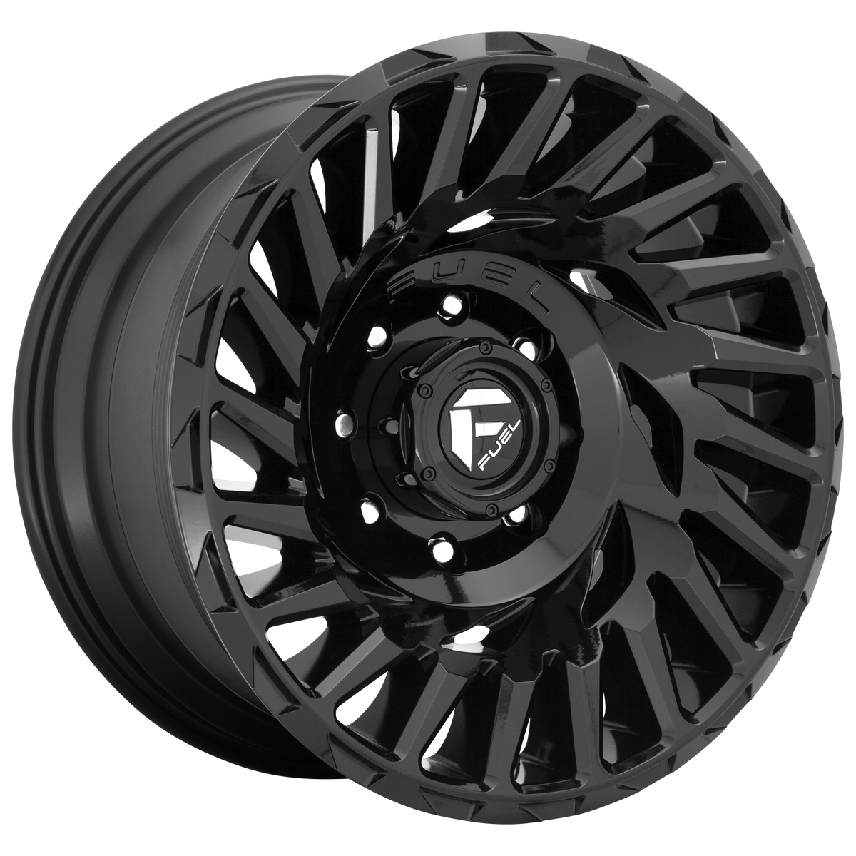20x10 Fuel D682 CYCLONE GLOSS BLACK Wheel 8x180 (-18mm)