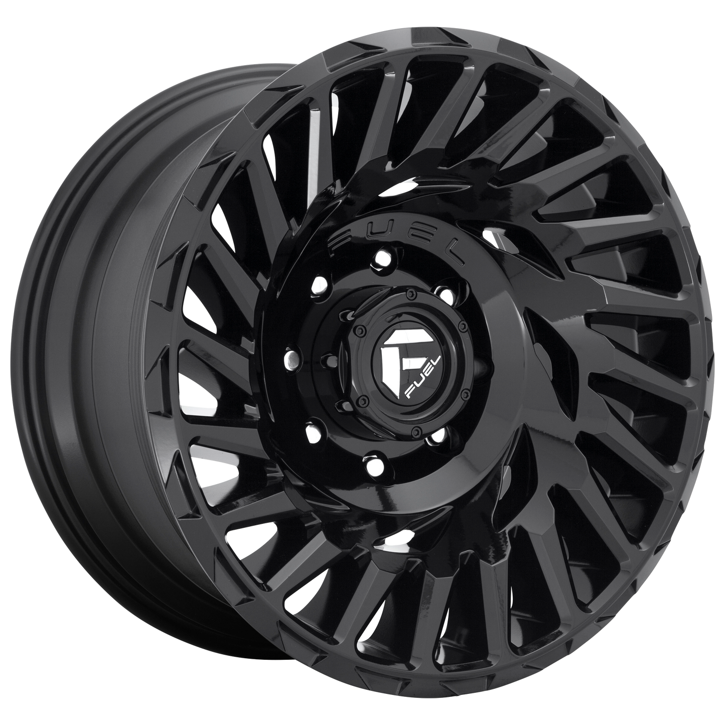 18x9 Fuel D682 CYCLONE GLOSS BLACK Wheel 6x5.5 (1mm)