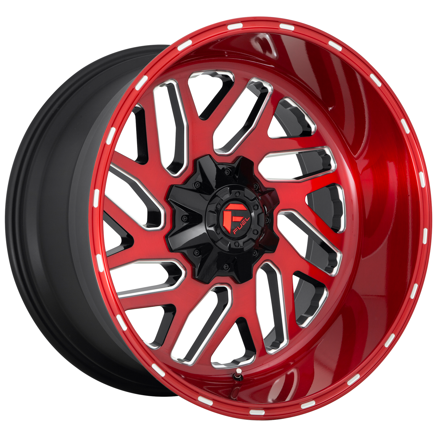 24x12 Fuel D691 TRITON CANDY RED MILLED Wheel 5x5/5x5.5 (-44mm)