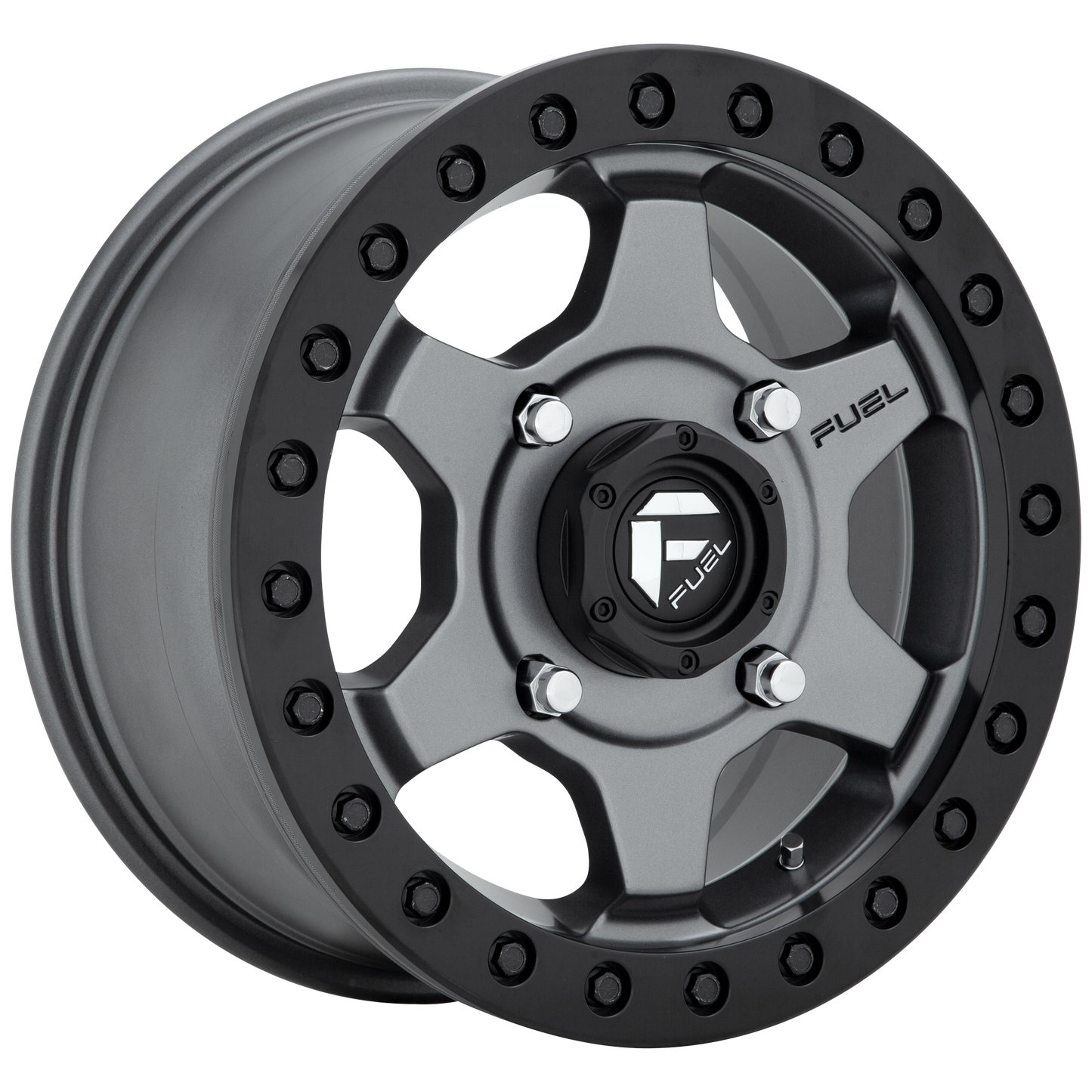 15x7 Fuel UTV D915 Gatling Matte Gunmetal BEADLOCK Wheel 4x137 (55mm)