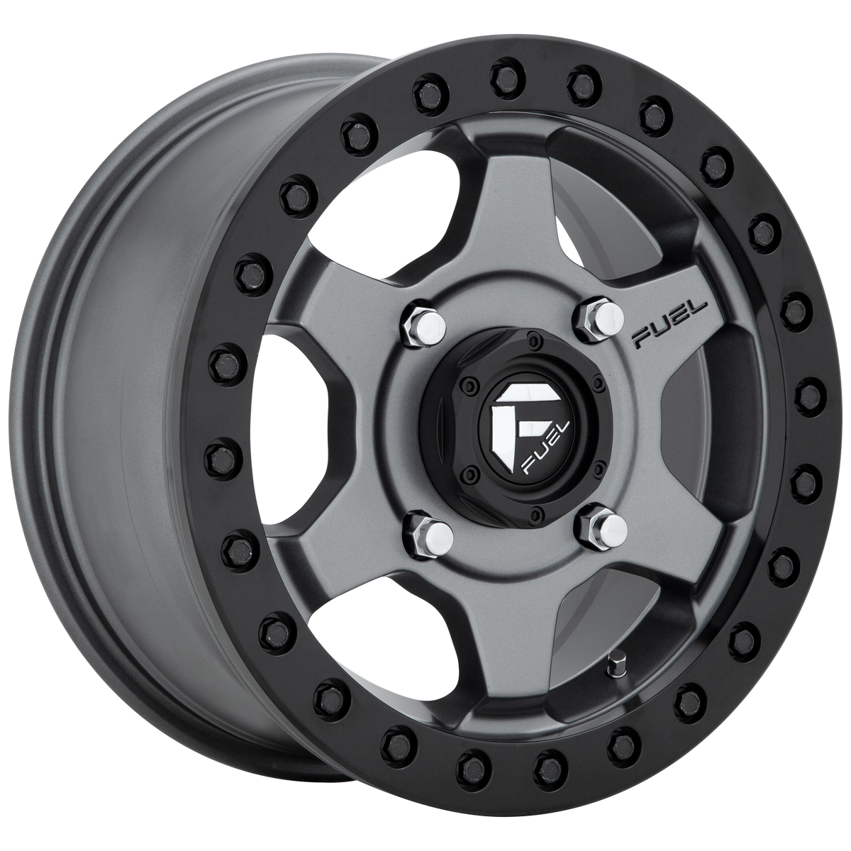 15x7 Fuel UTV D915 Gatling Matte Gunmetal BEADLOCK Wheel 4x156 (55mm)