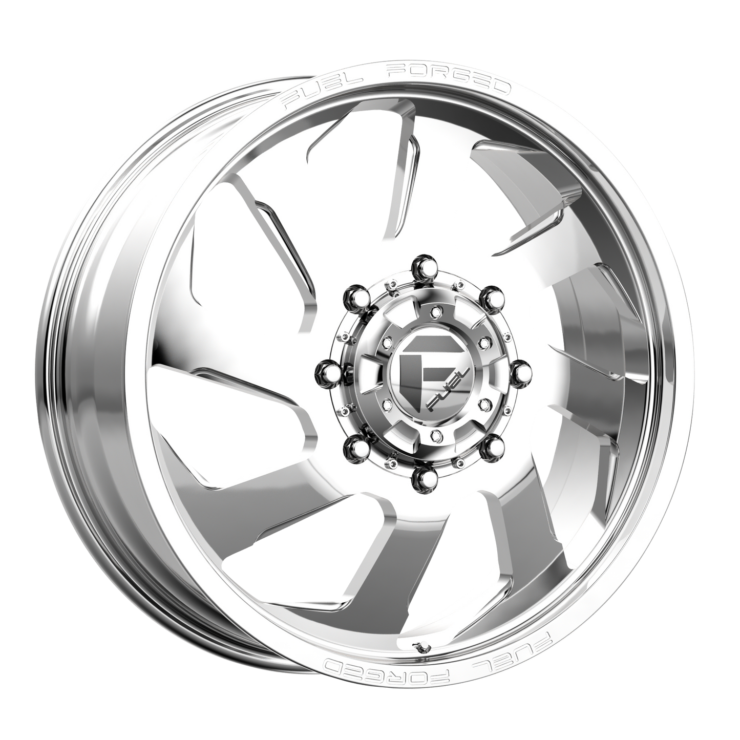 20x8.25 Fuel Mono DD39 FF39D Polished DUALLY Front Wheel 10x225 (105mm)