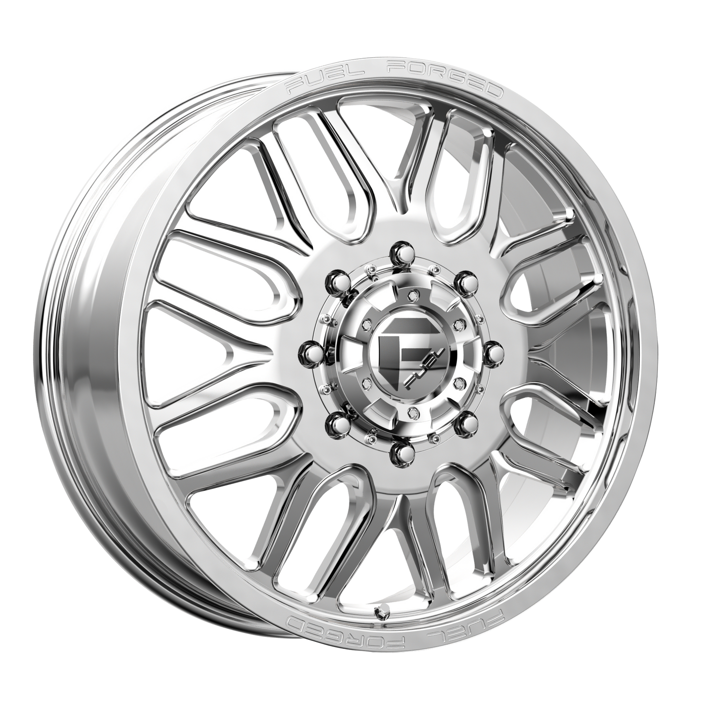 20x8.25 FF66D Fuel Forged Polished Front DUALLY Wheel 10X225 (105mm)