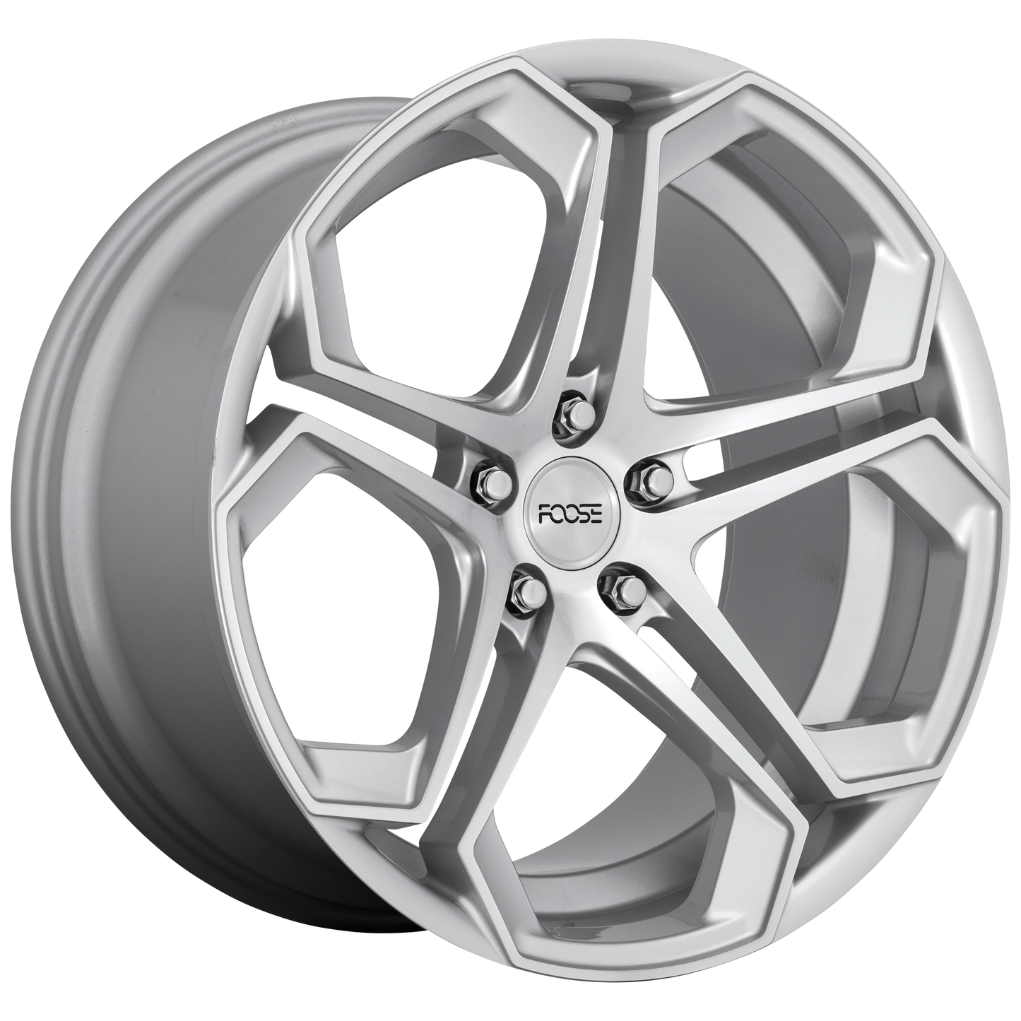 20x9 Foose F170 IMPALA GLOSS SILVER MACHINED Wheel 5x120 (35mm)