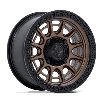 15x7 Fuel FV832 Cycle Matte Bronze W Matte Black Lip UTV Wheel 6x5.5 (38mm)