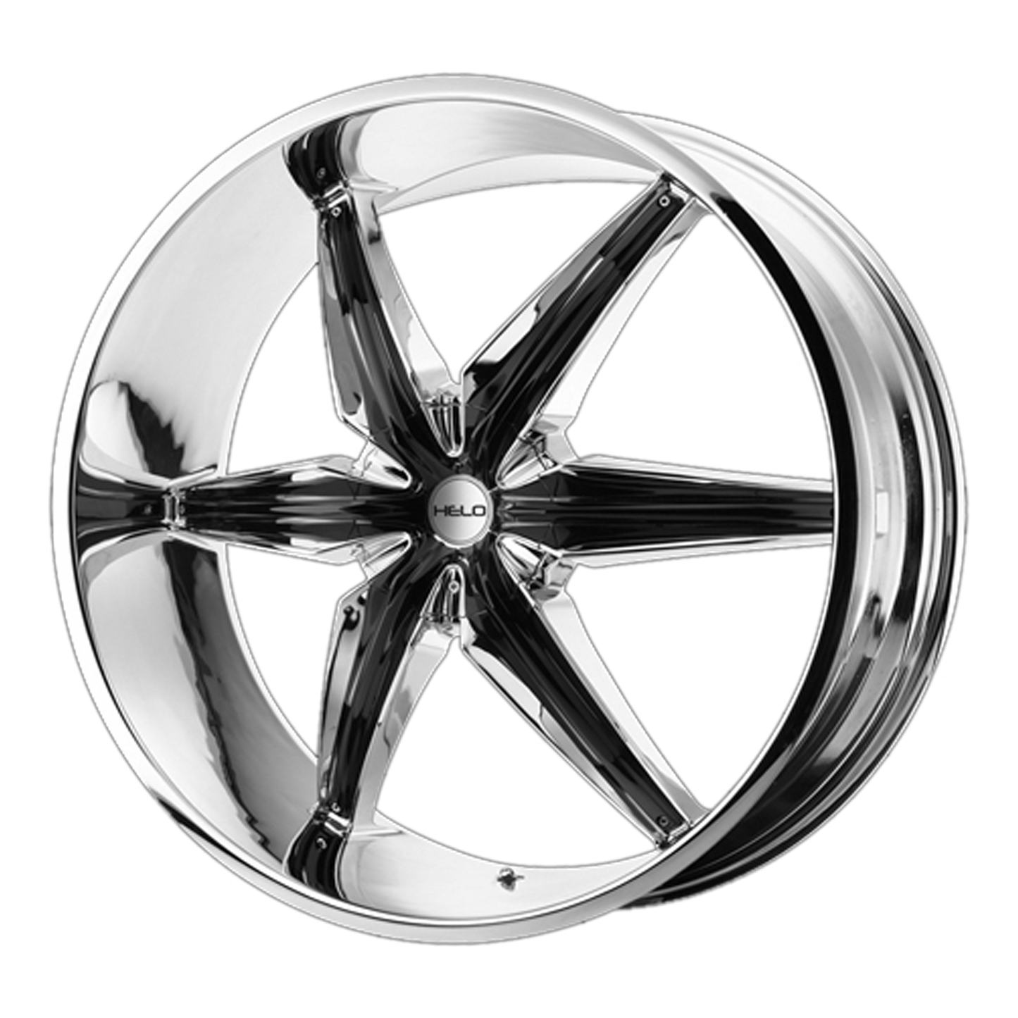 20x8.5 Helo HE866 Chrome Plated With Gloss Black Accents Wheel 5x150 (10mm)