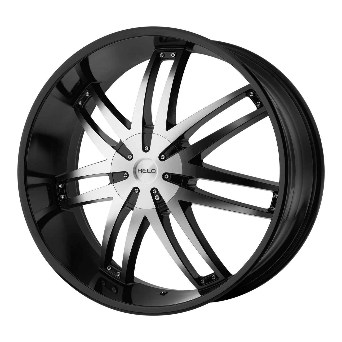 24x9.5 Helo HE868 Black Machined Wheel Blank (15mm)