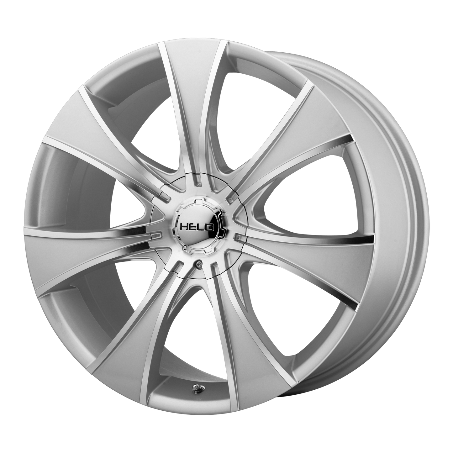 20x8.5 Helo HE874 Dark Silver W/ Mach Face Wheel BLANK (21mm)