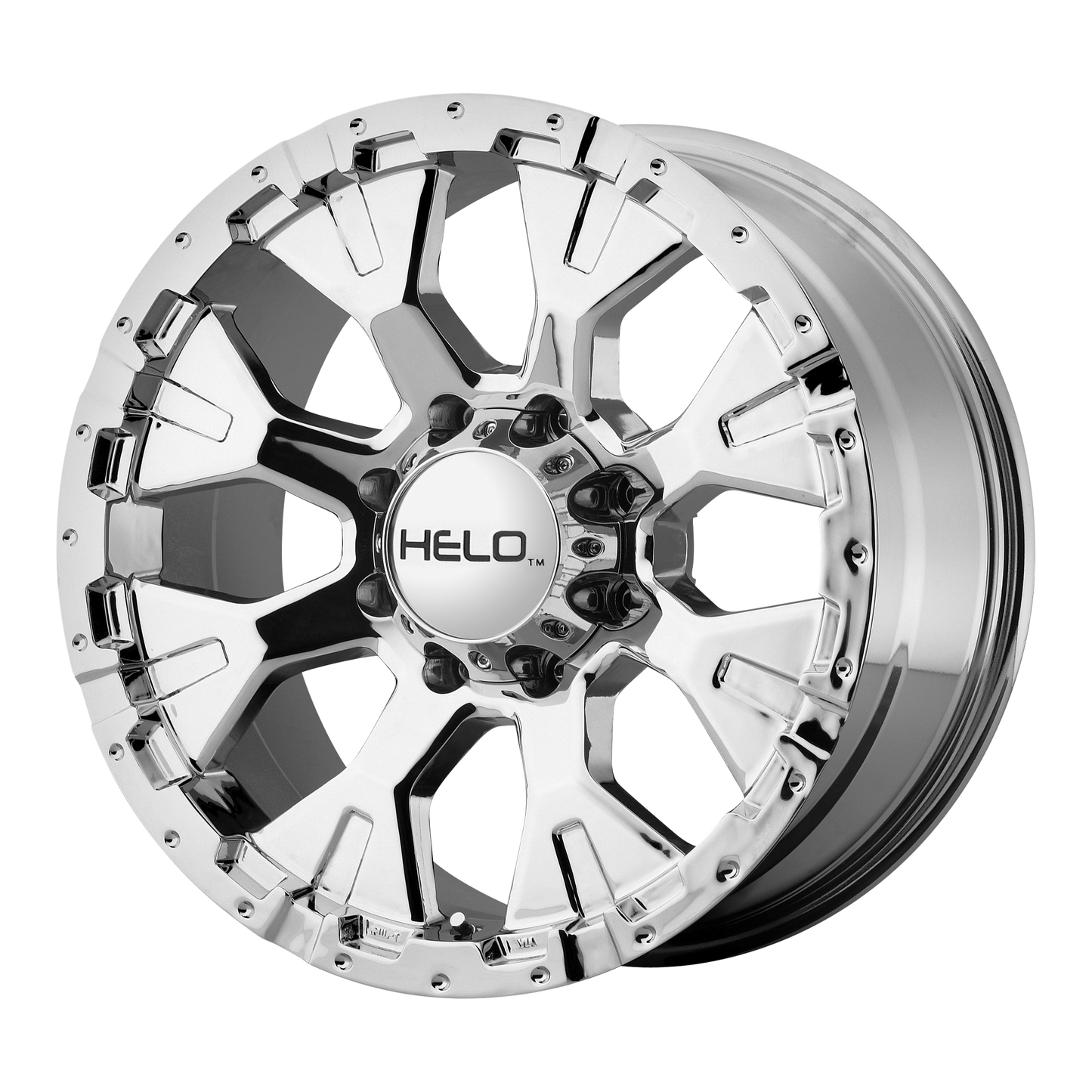 16x9 Helo HE878 Chrome Wheel 8X6.5 (-12mm)