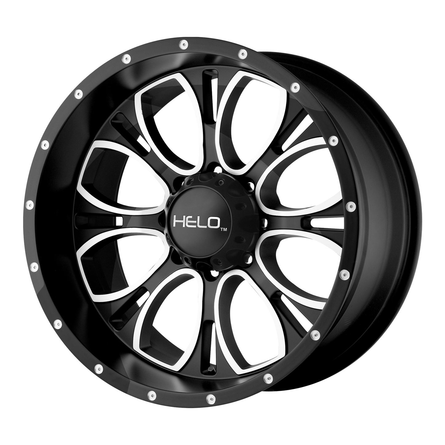 18x9 Helo HE879 Black Machined Wheel 5x4.5 (18mm)