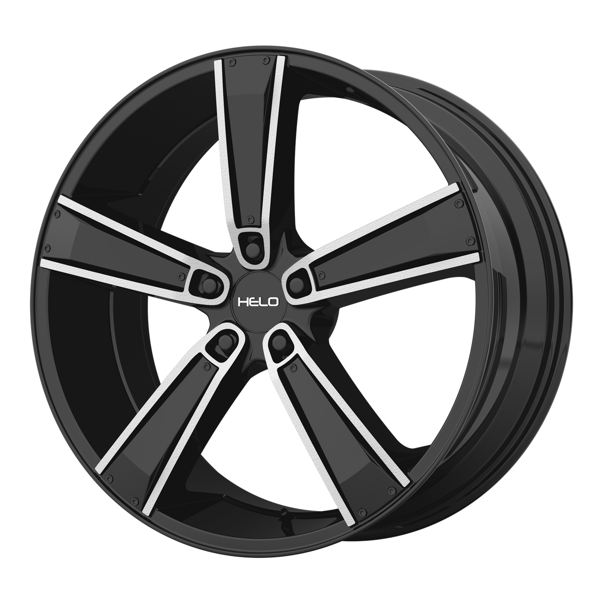 18x8 Helo HE899 Black Machined W/Inserts Wheel 5x4.5 (38mm)