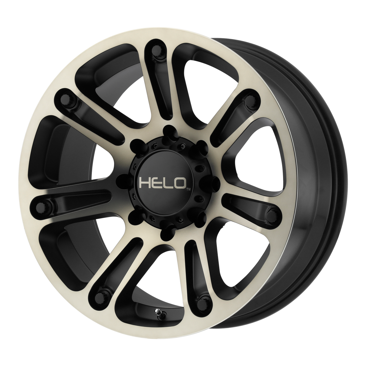 20x9 Helo HE904 Black Machined W/Tint Wheel 8x170 (18mm)