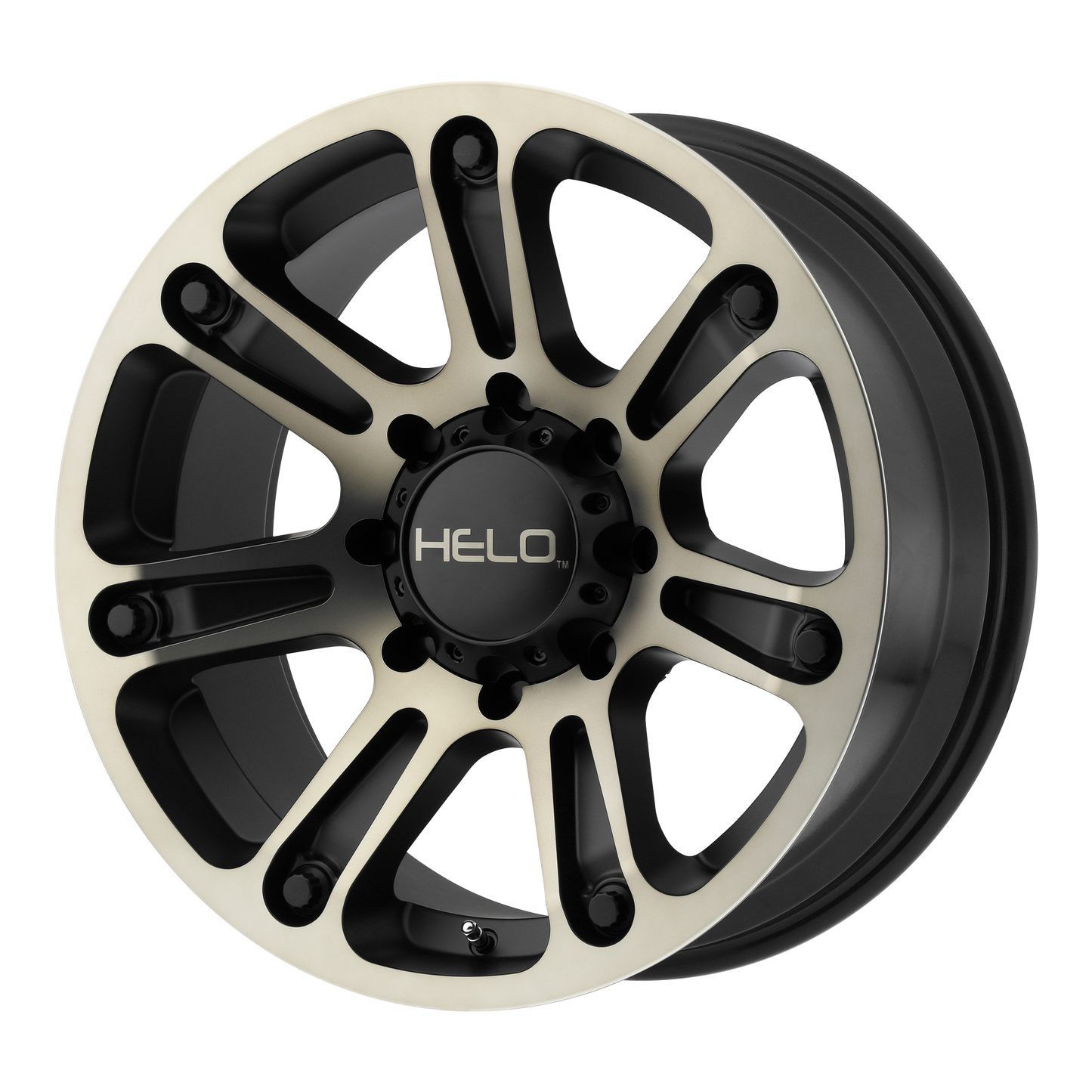 20x9 Helo HE904 Satin Black Machined Dark Tint Wheel 6x135 (-12mm)