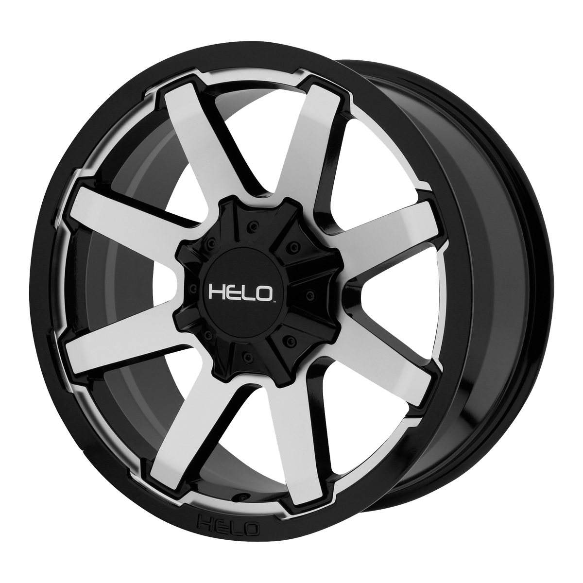 17x9 Helo HE909 Gloss Black Machined Wheel BLANK (-12mm)