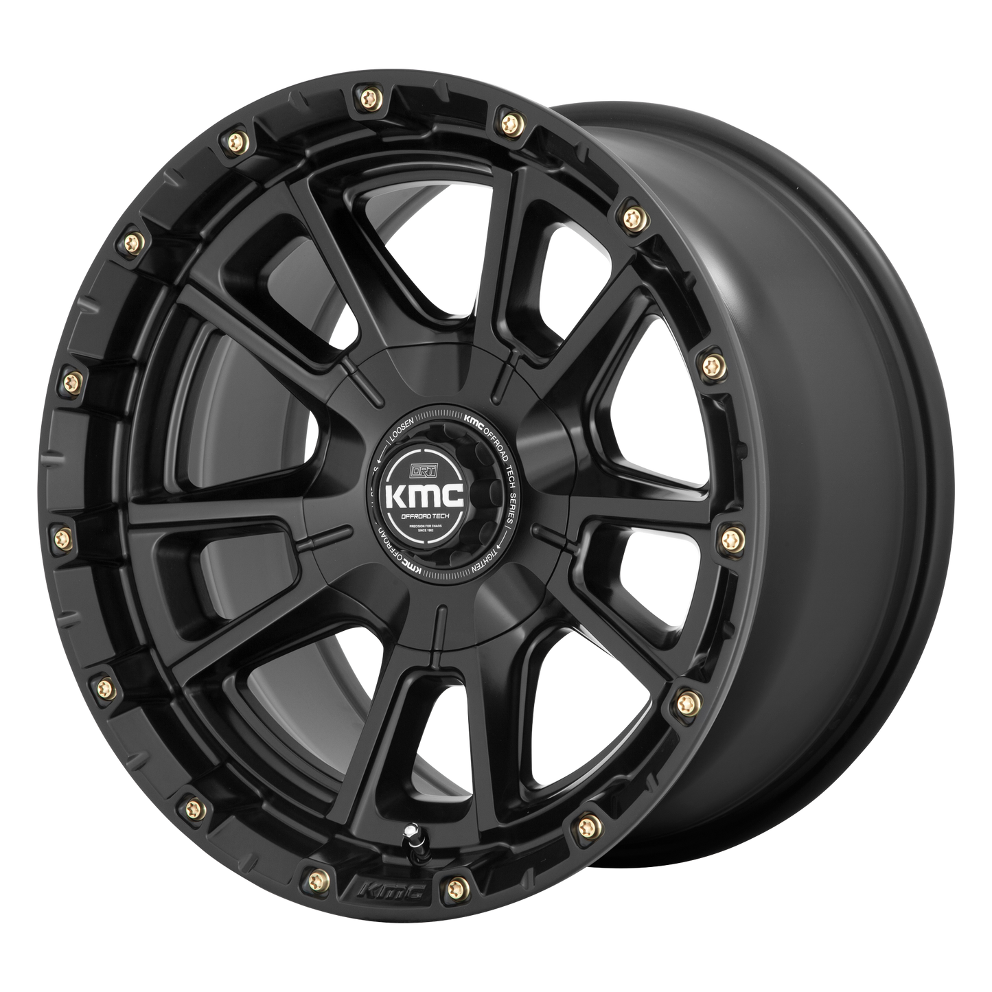 17x9 KMC KM100 SYNC Satin Black Wheel 5x5/5x5.5 (-12mm)