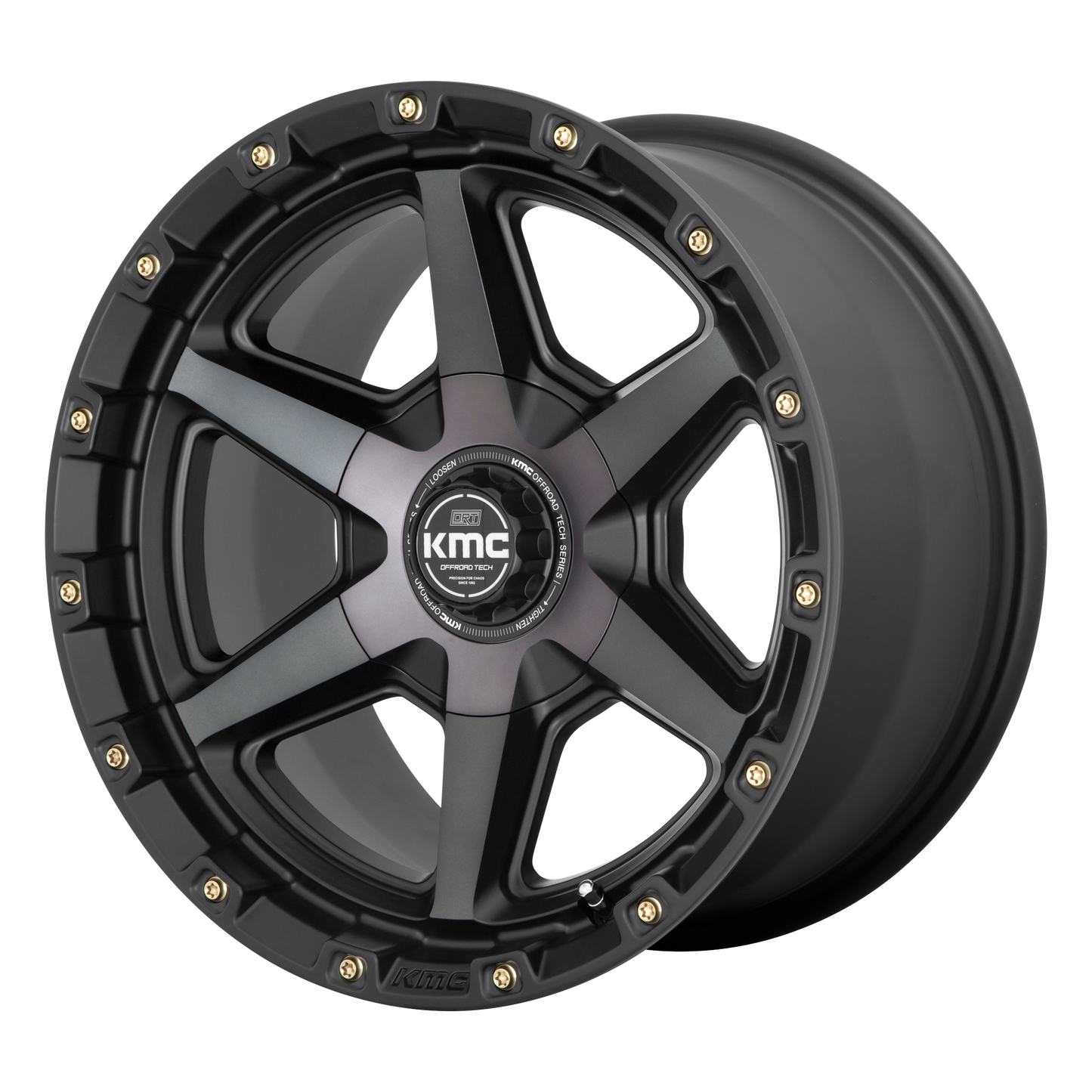 17x9 KMC KM101 TEMPO Satin Black With Gray Tint Wheel 6x135/6x5.5 (18mm)