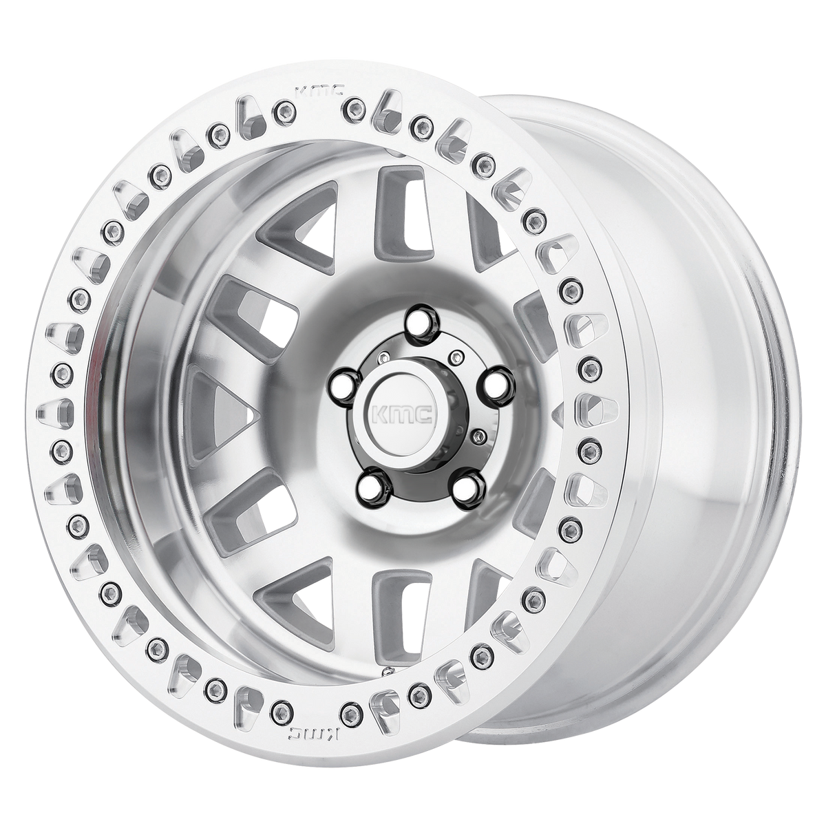 17x9 KMC KM229 MACHETE CRAWL Machined Wheel 8x170 (-38mm)