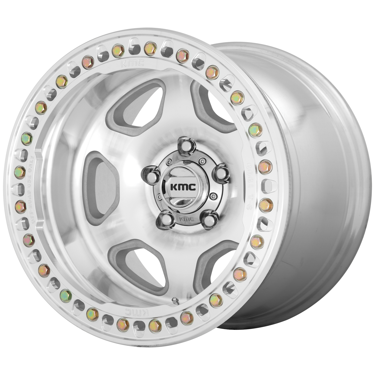 17x9 KMC KM233 HEx Machined Wheel 5x5 (-38mm)