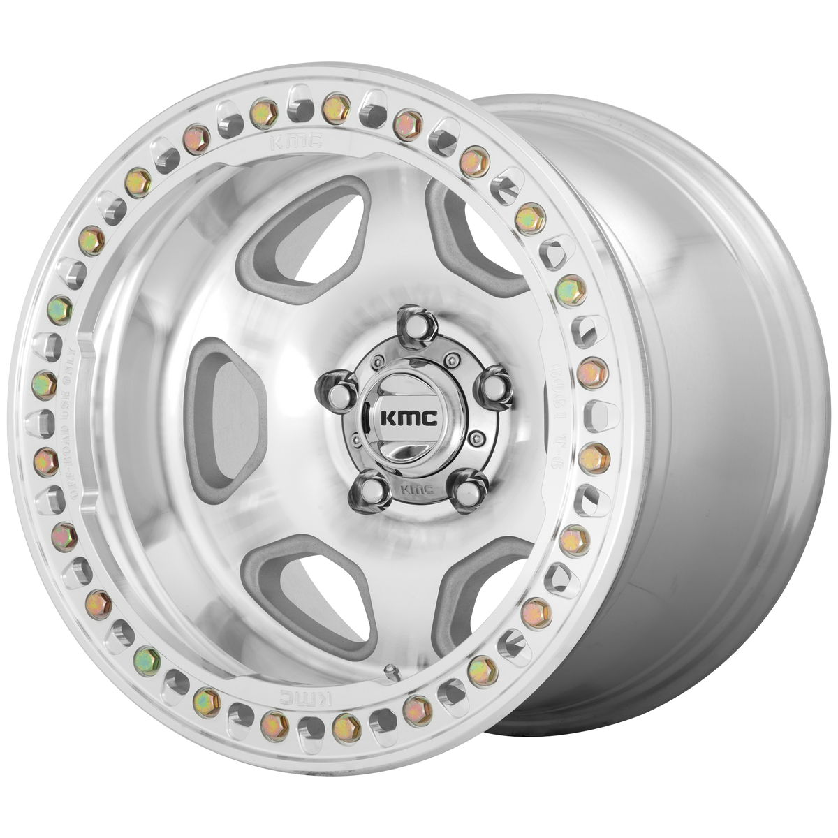 20x10 KMC KM233 HEX Machined Wheel BLANK (-48mm)