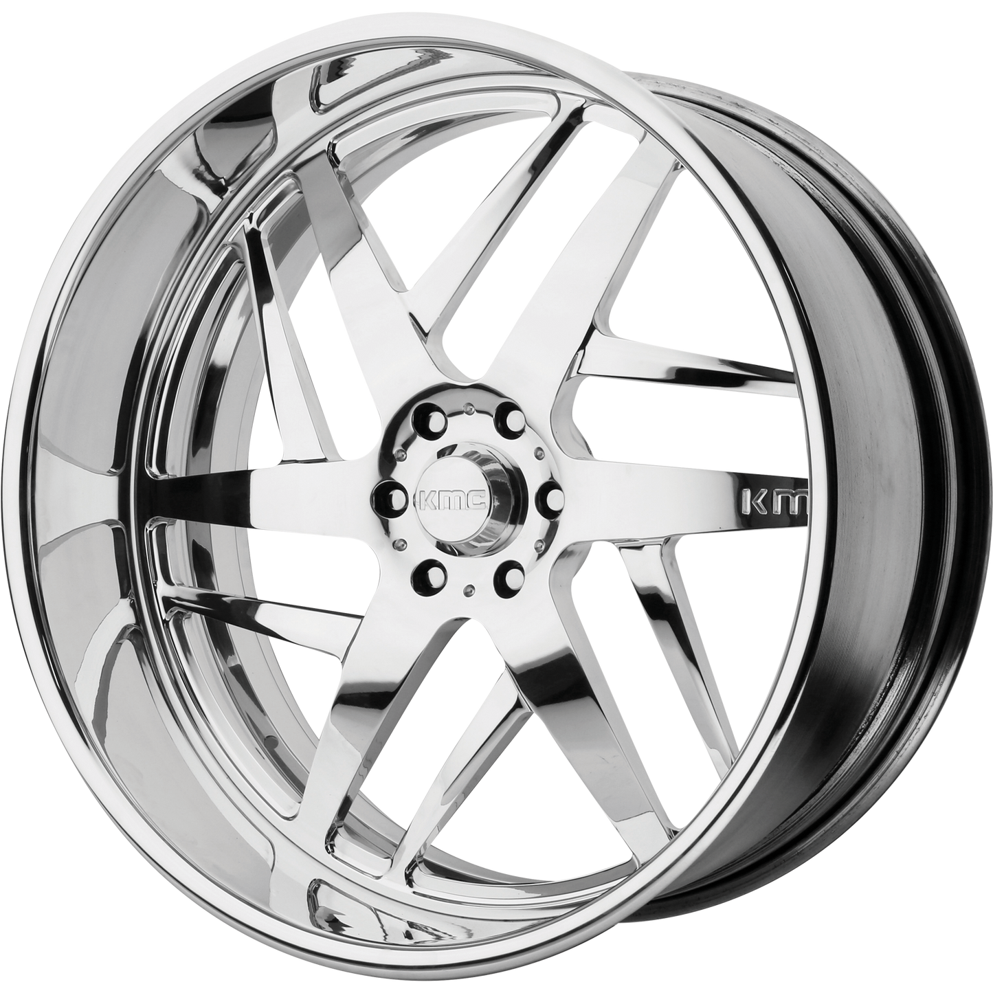 28x10 KMC KM400 Polished Wheel Blank (Blank)