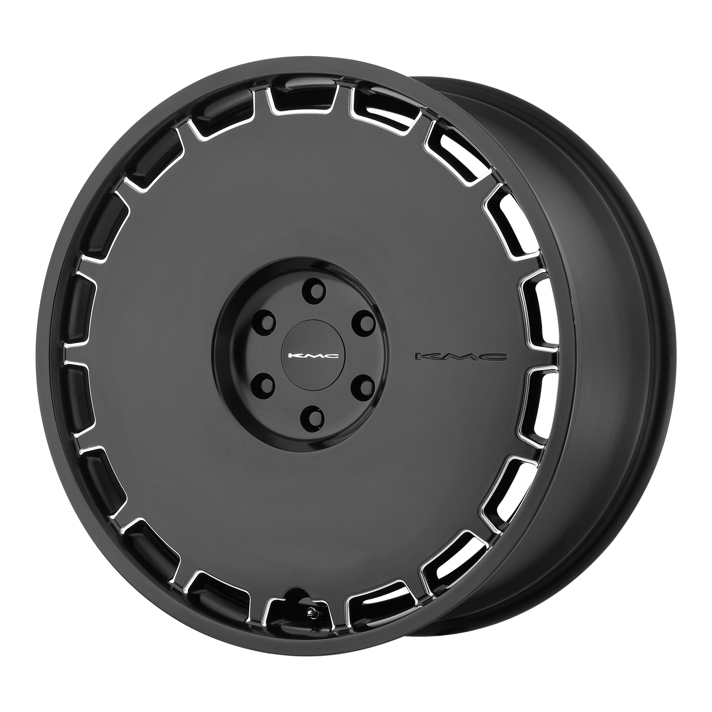 22x9 KMC KM689 Black Milled Wheel Blank (15mm)