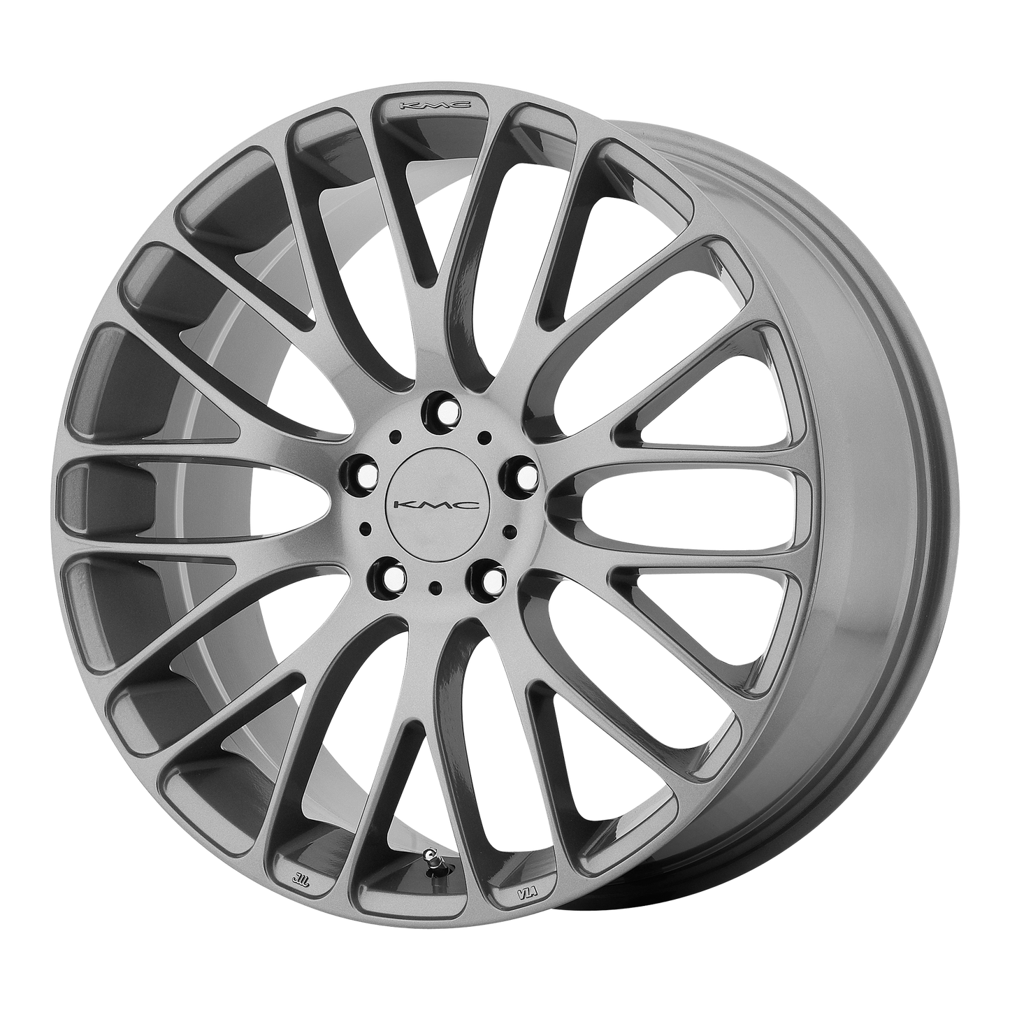 18x8 KMC KM693 Pearl Gray Wheel 5x4.5 (40mm)