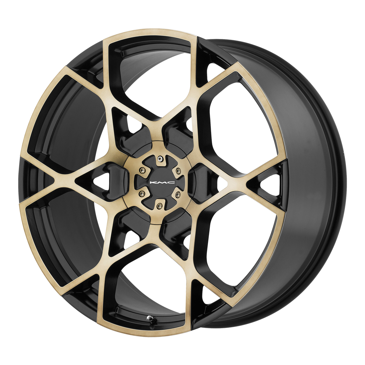 20x8.5 KMC KM695 CROSSHAIR Satin Black W/ Machined Face Wheel BLANK (15mm)