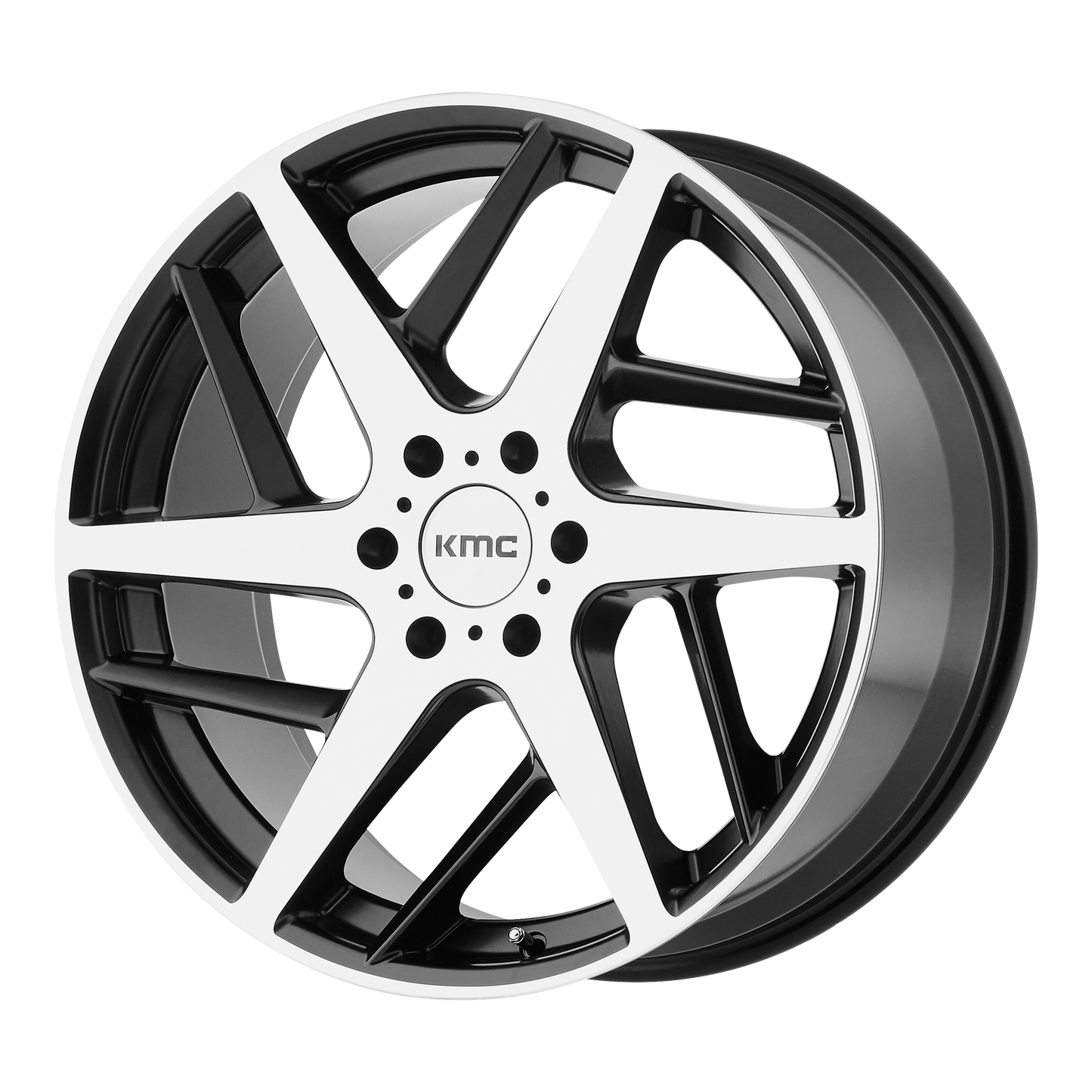 22x9 KMC KM699 Black Machined Wheel 5x120 (35mm)