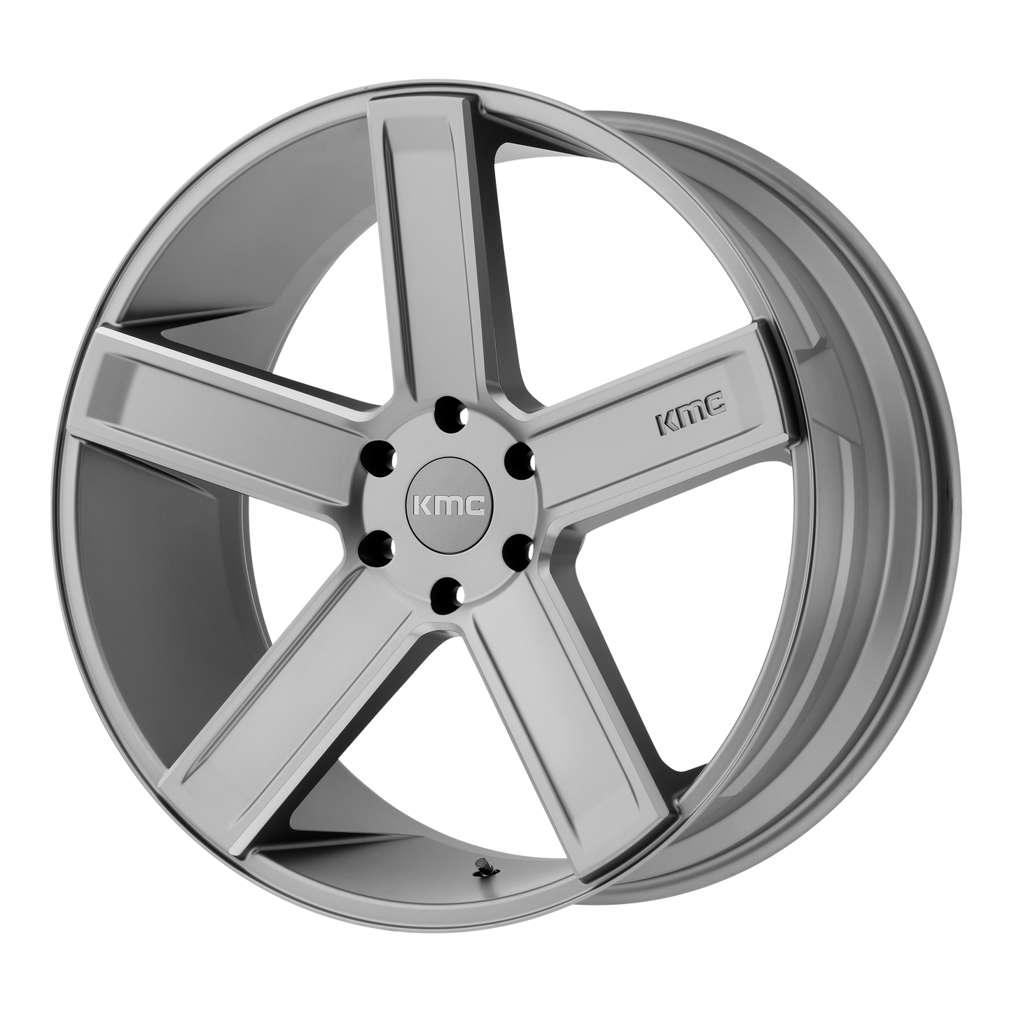 22x9 KMC KM702 DUECE Satin Gray Milled Wheel BLANK (15mm)