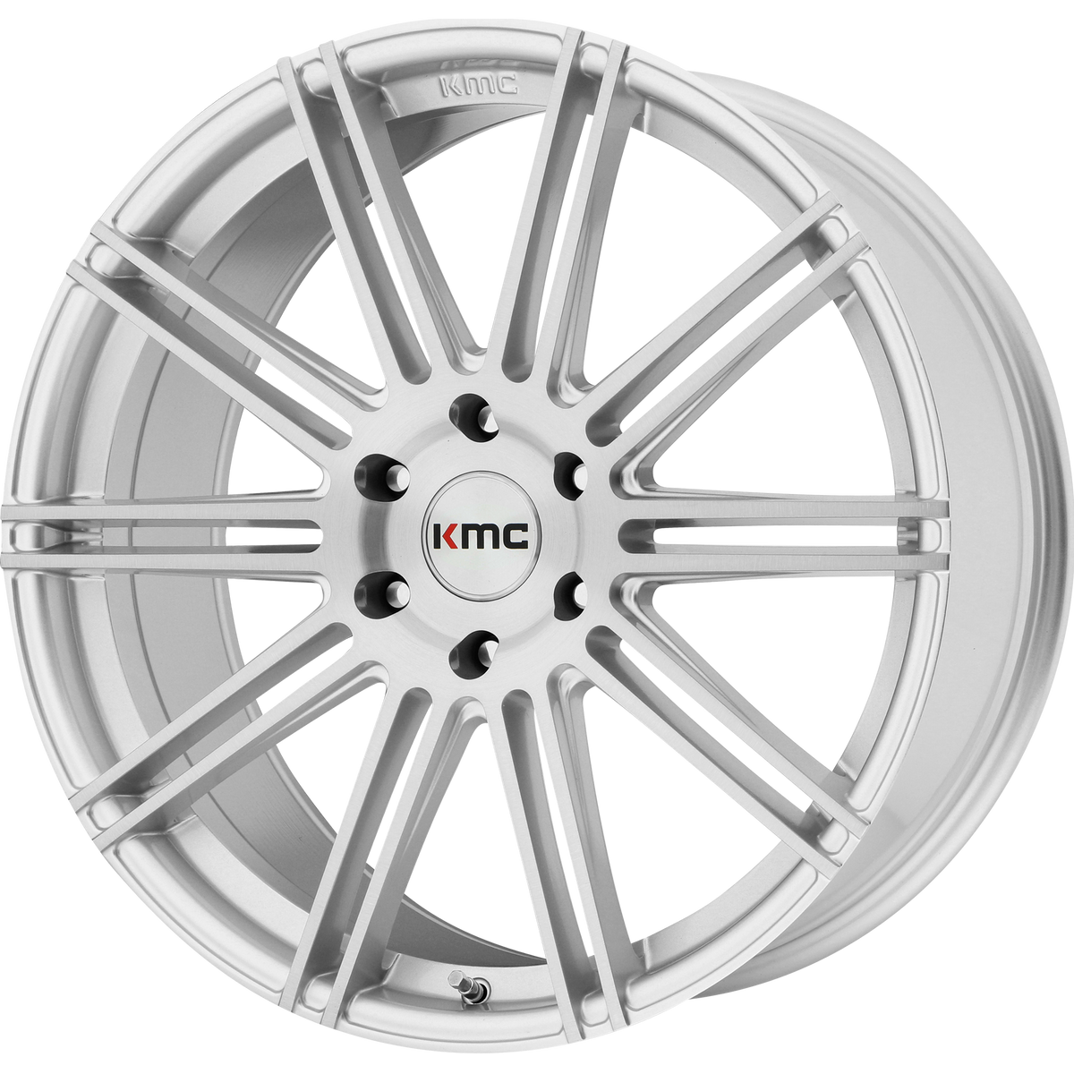 20x9 KMC KM707 CHANNEL Brushed Silver Wheel 6x135 (30mm)