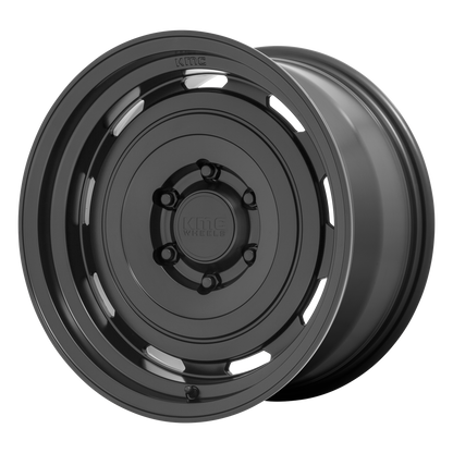 17x8.5 KMC KM720 Roswell Satin Black Wheel 5x4.25 (10mm)