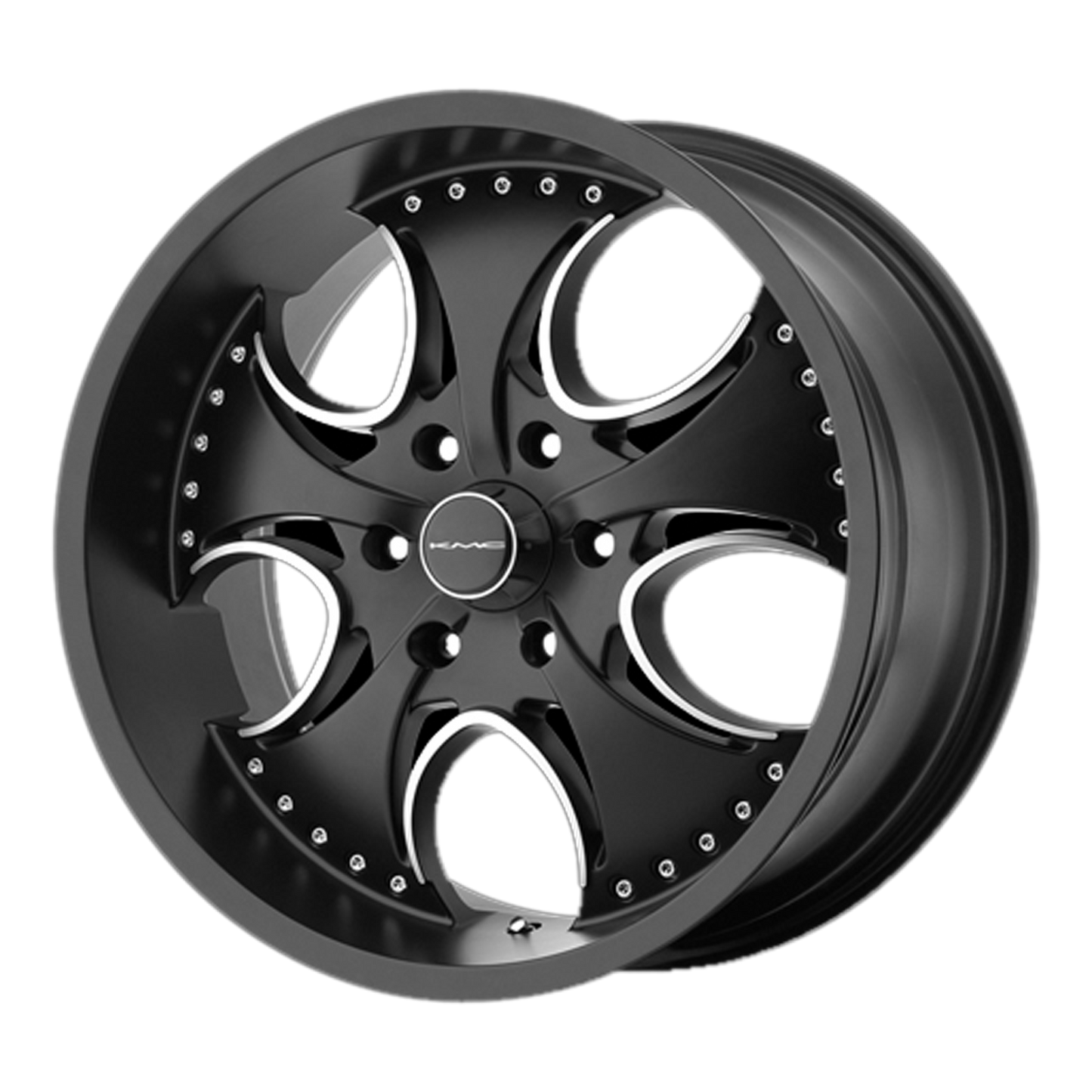 20x8.5 KMC KM755 Matte Black Wheel 5x4.75 (12mm)