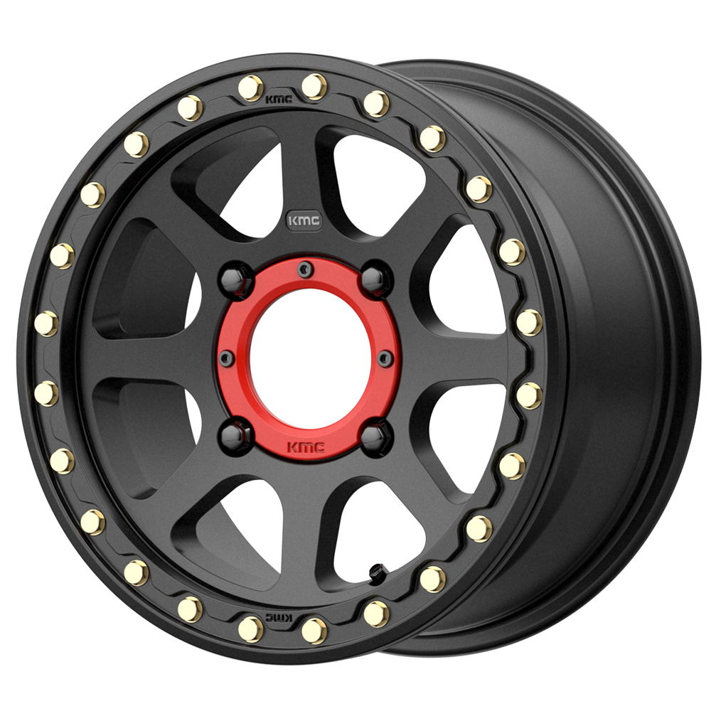 15x6 KMC KS234 Addict 2 UTV Beadlock Satin Black Wheel 4x110 (38mm)